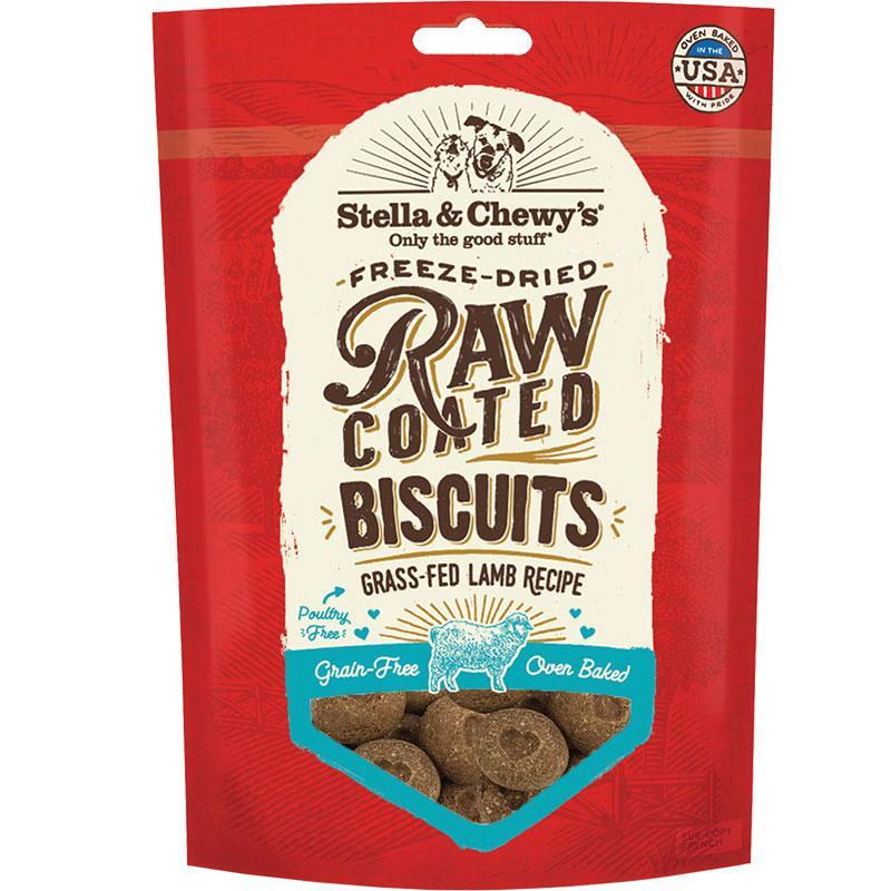 Stella & Chewy's Dog Treats - Raw Coated Biscuits - Lamb