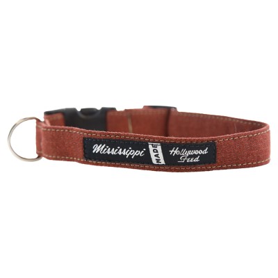 Hollywood Feed Mississippi Made Dog Collar - Solid Red