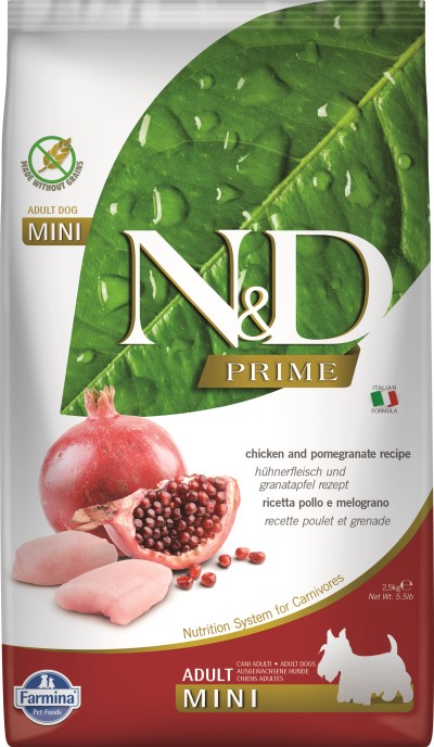 Farmina N&D Prime Dry Dog Food - Chicken & Pomegranate Mini Adult