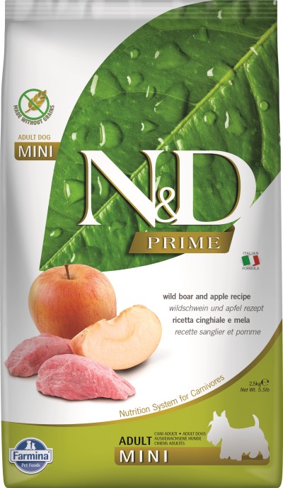 Farmina N&D Prime Dry Dog Food - Boar & Apple Mini Adult