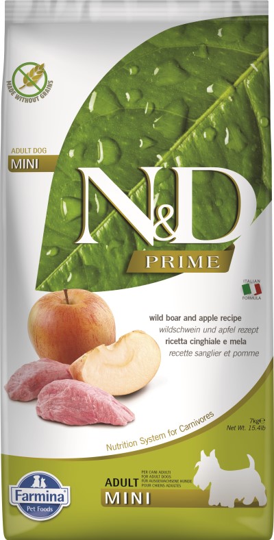 Farmina N&D Prime Dry Dog Food - Boar & Apple Mini Adult