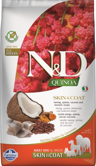 Farmina N&D Quinoa Dry Dog Food - Skin & Coat Herring
