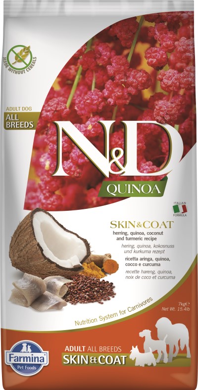 Farmina N&D Quinoa Dry Dog Food - Skin & Coat Herring