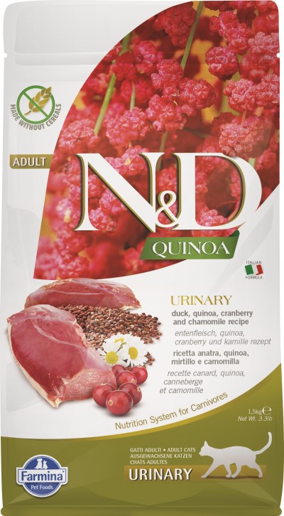 Farmina N&D Quinoa Dry Cat Food - Urinary Duck