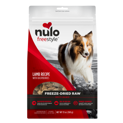 Nulo FreeStyle Freeze Dried Raw Dog Food - Grain-Free Lamb Recipe With Raspberries