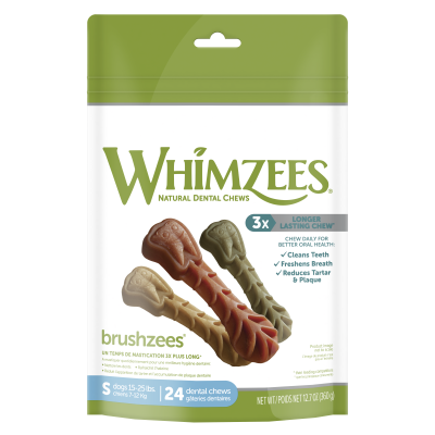 Whimzees Dog Dental Treat - Brushzees Bag