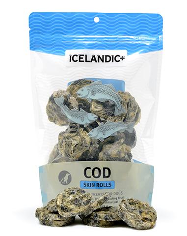 Icelandic+ Dog Treats - Cod Skin Rolls