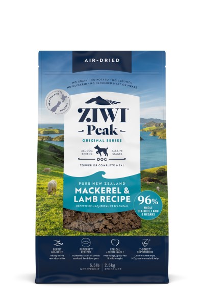 Ziwi Peak Dog Food - Air-Dried Mackerel & Lamb