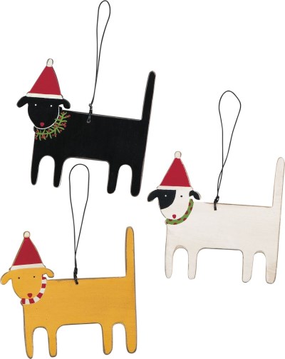 Primitives By Kathy Ornament - Dogs