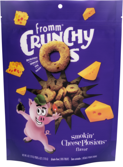 Fromm Dog Treats Crunchy Os®  Smokin' CheesePlosions® Flavor Treats