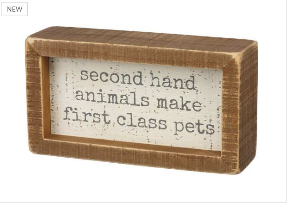 Primitives By Kathy Box Sign - First Class Pets