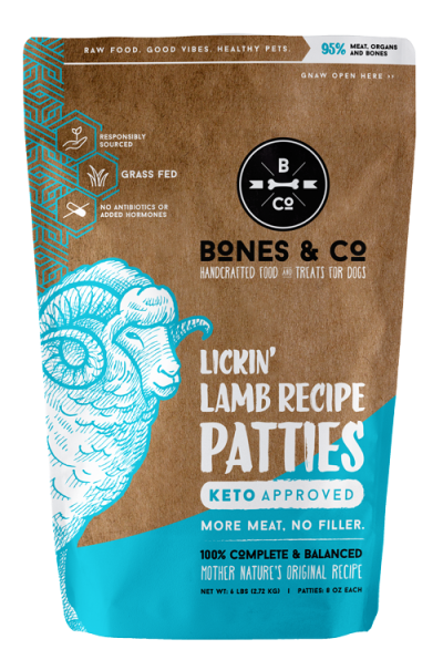 Bones & Co Frozen Dog Food - Lamb
