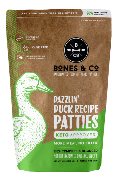 Bones & Co Frozen Dog Food - Duck