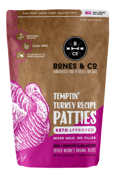 Bones & Co Frozen Dog Food - Turkey