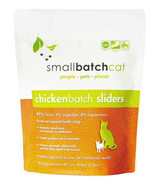 Small Batch Frozen Cat Food - Chicken Batch Sliders