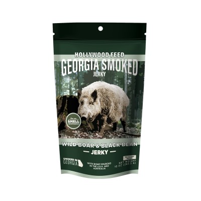 Hollywood Feed Georgia Smoked Dog Treat -  Wild Boar & Black Bean Jerky