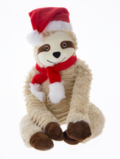 Patchwork Dog Toy - Christmas Holiday Sloth