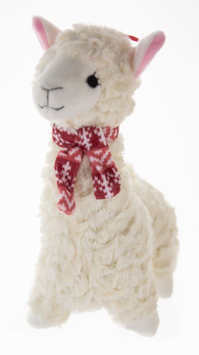 Patchwork Dog Toy - White Llama