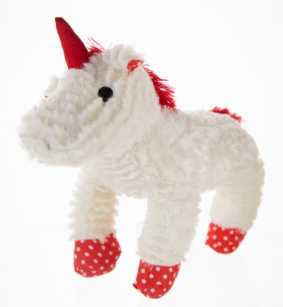 Patchwork Dog Toy - White Unicorn