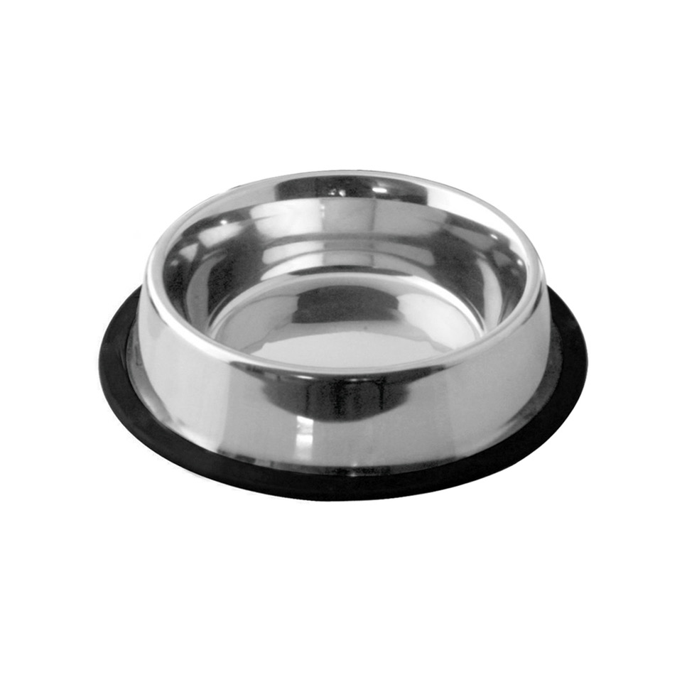 Arjan Stainless Steel Non-Skid Pet Bowl with Ridges
