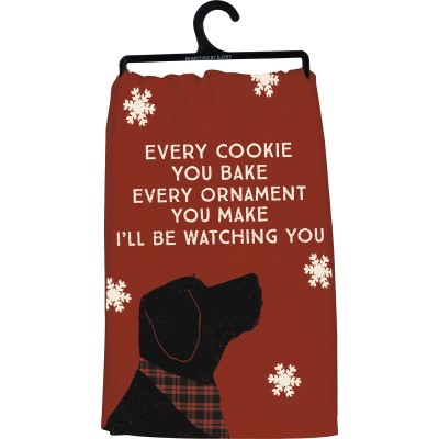 Primitives By Kathy Kitchen Towel - Dog Watching You Cook