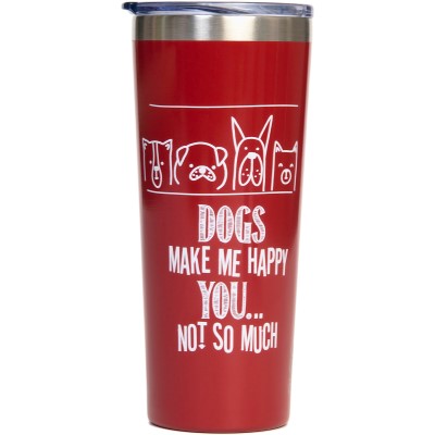 Hollywood Feed Tumbler - Dog Make Me Happy