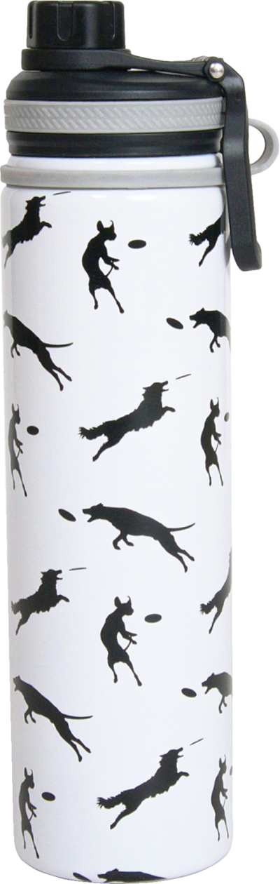 Hollywood Feed Bottle - Black and White Dogs