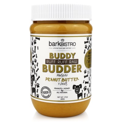 Buddy Budder Dog Treat - Ruff Ruff Raw Peanut Butter
