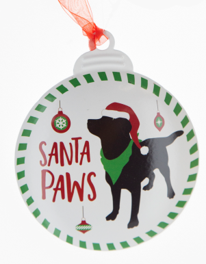 Brownlow Gifts Christmas Ornament - Santa Paws