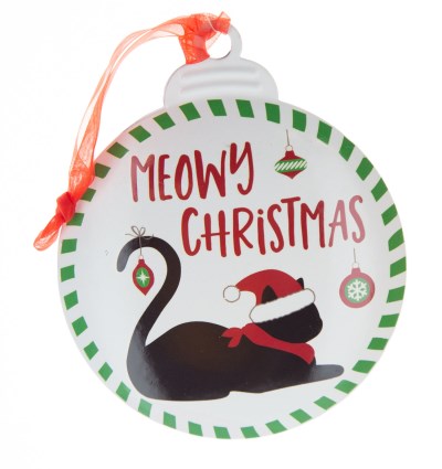 Brownlow Gifts Christmas Ornament - Meowy Christmas