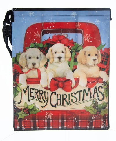 Brownlow Gifts Christmas Tote - Puppies