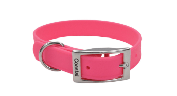 Coastal Waterproof Collar - Pink-3/4 in wide