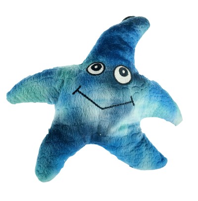 Patchwork Dog Toy - Blue Starfish