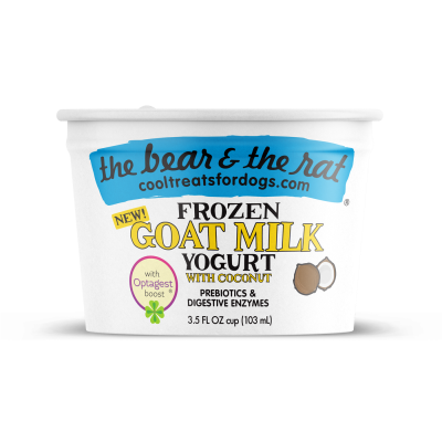 The Bear & The Rat Dog & Cat Treat - Goat Milk Coconut Frozen Yogurt-4 Pack