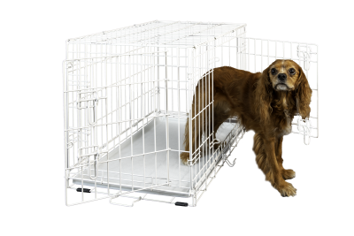Hollywood Feed Dog Crate - Double Door White
