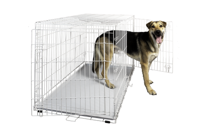 Hollywood Feed Dog Crate - Double Door White