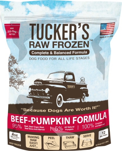 Tucker's Frozen Dog Food - Beef & Pumpkin