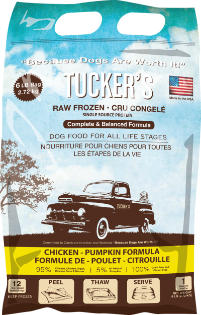 Tucker's Frozen Dog Food - Chicken & Pumpkin
