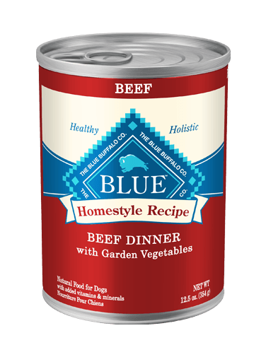 Blue Buffalo Canned Dog Food - Beef Dinner with Garden Vegetables-Case of 12