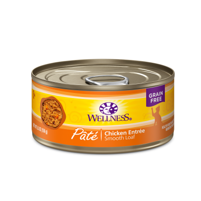 Wellness Canned Cat Food - Complete Health Pate Chicken-Case of 24