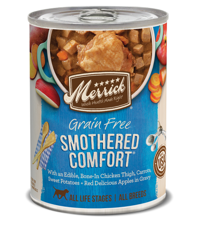 Merrick Canned Dog Food - Smothered Comfort-Case of 12