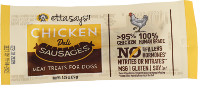 Etta Says! Dog Treat - Chicken Sausage Link