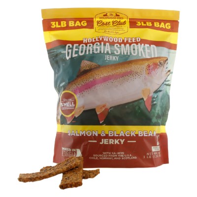 Hollywood Feed Georgia Smoked Dog Treat - Salmon & Black Bean Jerky