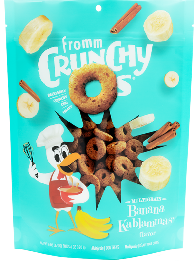 Fromm Dog Treats Crunchy Os®  Banana Kablammas™ Flavor Treats