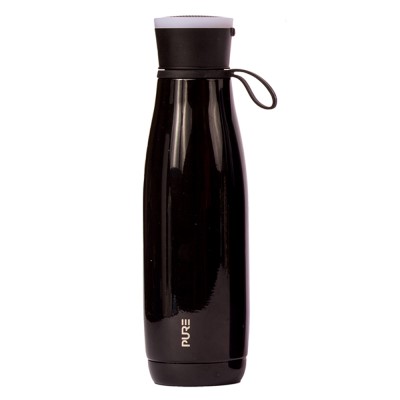 Pure Waves Speaker Water Bottle Black-15oz