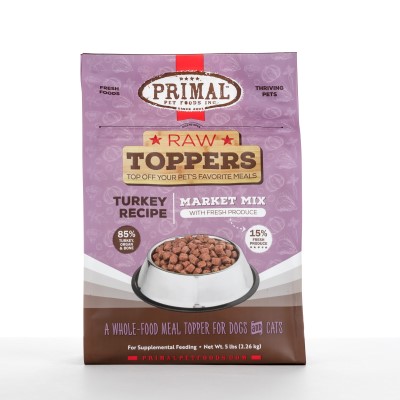 Primal Dog Meal Topper - Market Mix Turkey