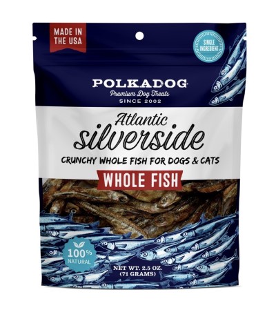 Polka Dog Pet Treat - Silverside Fish