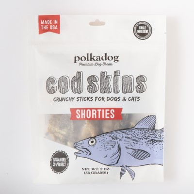 Polka Dog Pet Treat - Cod Skin Shorties