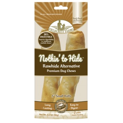 Nothin' to Hide Rawhide Alternative Roll - Peanut Butter 2 Pack