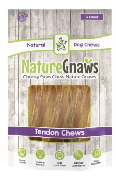 NatureGnaws Dog Chew - Tendons-7-11 in